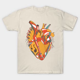 Cafe No 2 Musical Heart T-Shirt